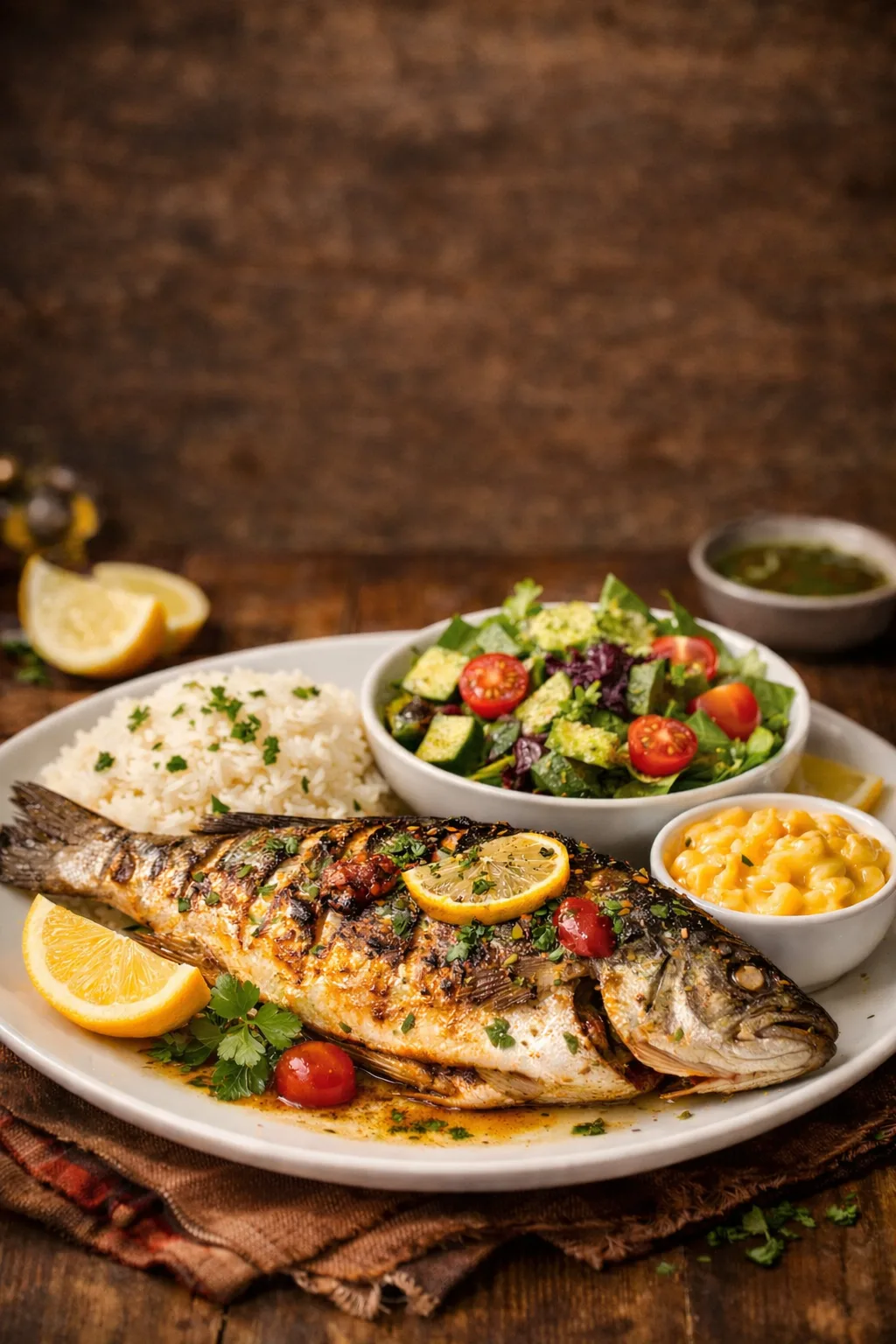 Branzino at Vibe Lounge