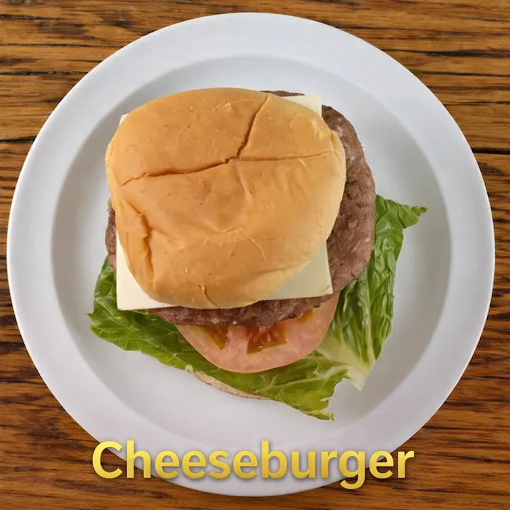 Cheese burger at Vibe Lounge