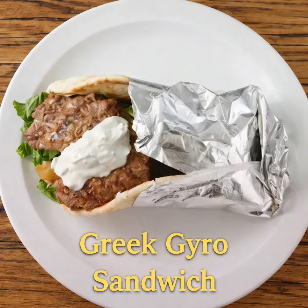 Greek Lamb Gyro Sandwich at Vibe Lounge