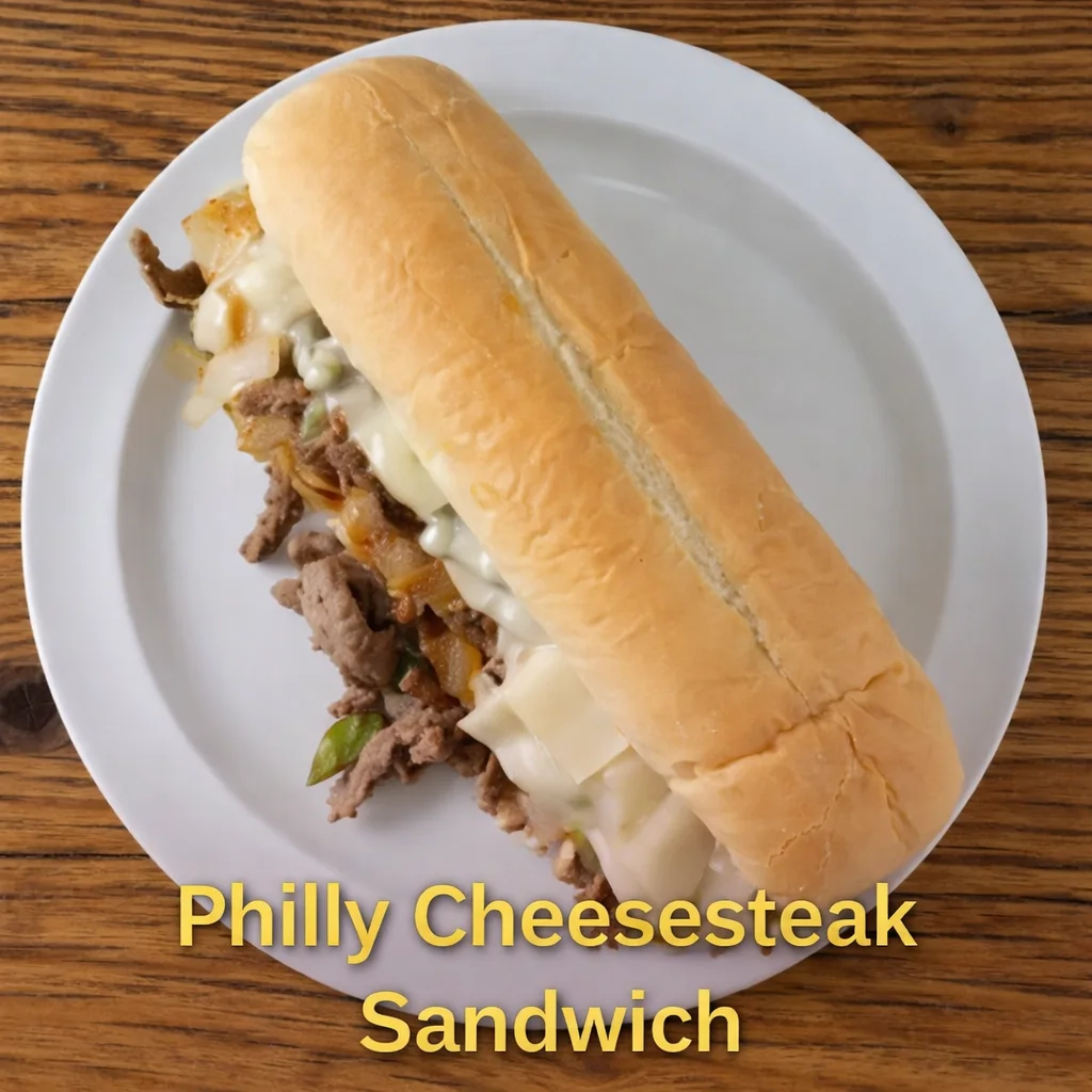 Philly Cheesesteak Sandwich at Vibe Lounge